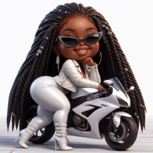Plus Size Biker Chibi
