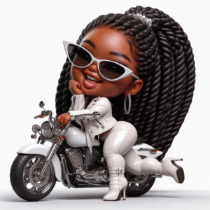 Plus Size Biker Chibi - Image 3